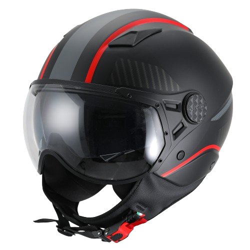 Helm vito jet lavori zwart/deco