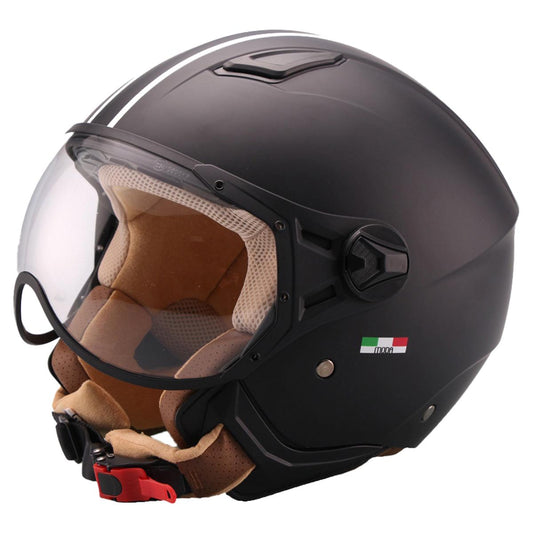 Helm vito jet moda mat zwart